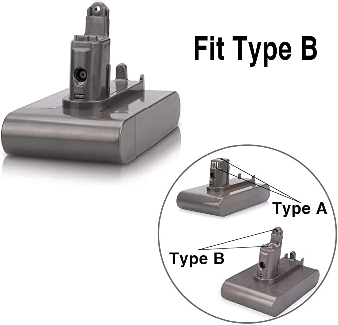 DC34 Dyson 22.2v 2.5AH battery type B fitting