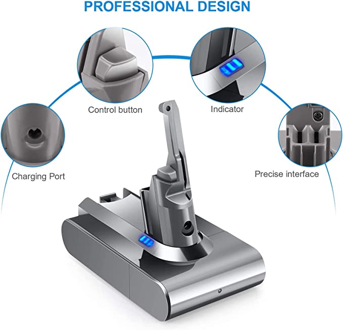 DC21.6V-8 Dyson V8 replacement battery Type E fitment