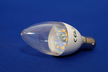 Candle LED Light Bulb 6 Watt B15 Warm White from the Batteryworldshop.com