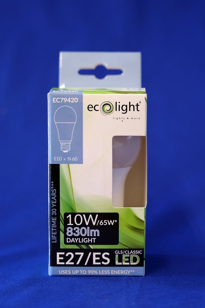 GLS Classic LED Light Bulb 10 Watt E27 Daylight from the Batteryworldshop.com