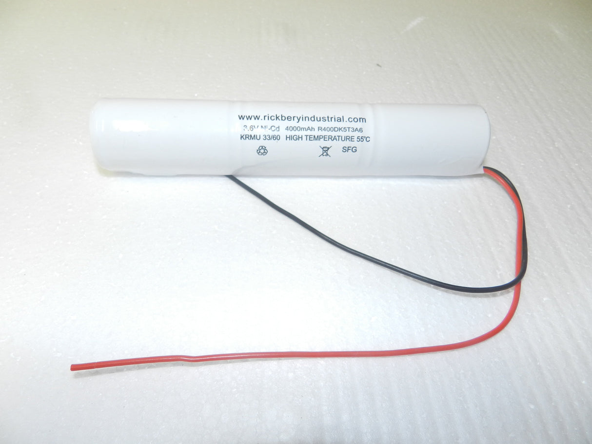 NICD 3.6V Emergency Lighting Battery D from the Batteryworldshop.com