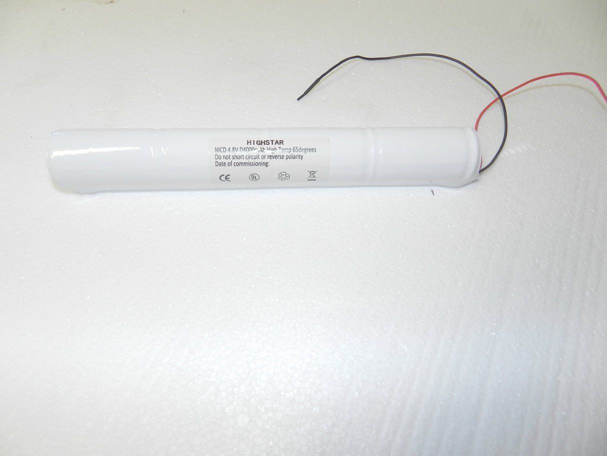 NICD4.8V Emergency Lighting Battery D from the Batteryworldshop.com