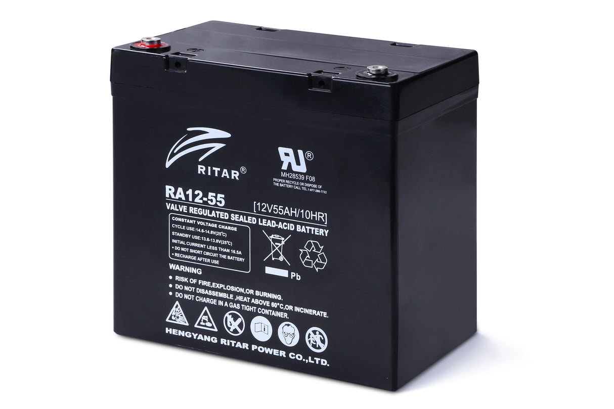 12 Volt 55Ah Sealed Lead Acid Battery
