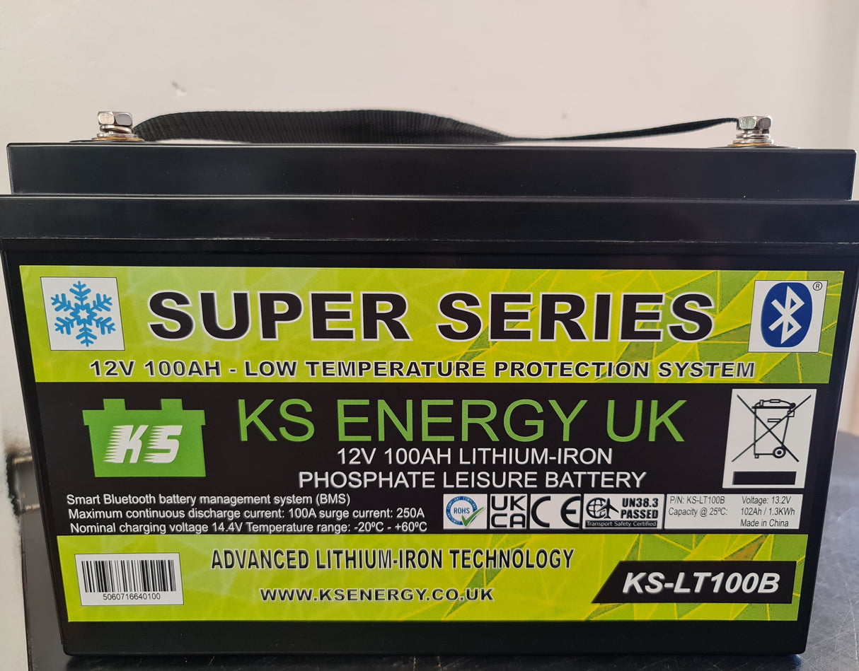 KS-LT100B 12v 100AH Super Series Bluetooth lithium leisure battery