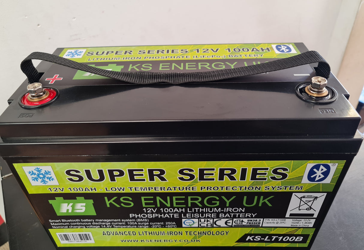 KS-LT100B 12v 100AH Super Series Bluetooth lithium leisure battery