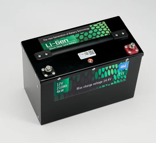 Li-C210 12V 210AH Lithium-iron Phosphate Battery with High Current BMS - 5 Year Guarantee