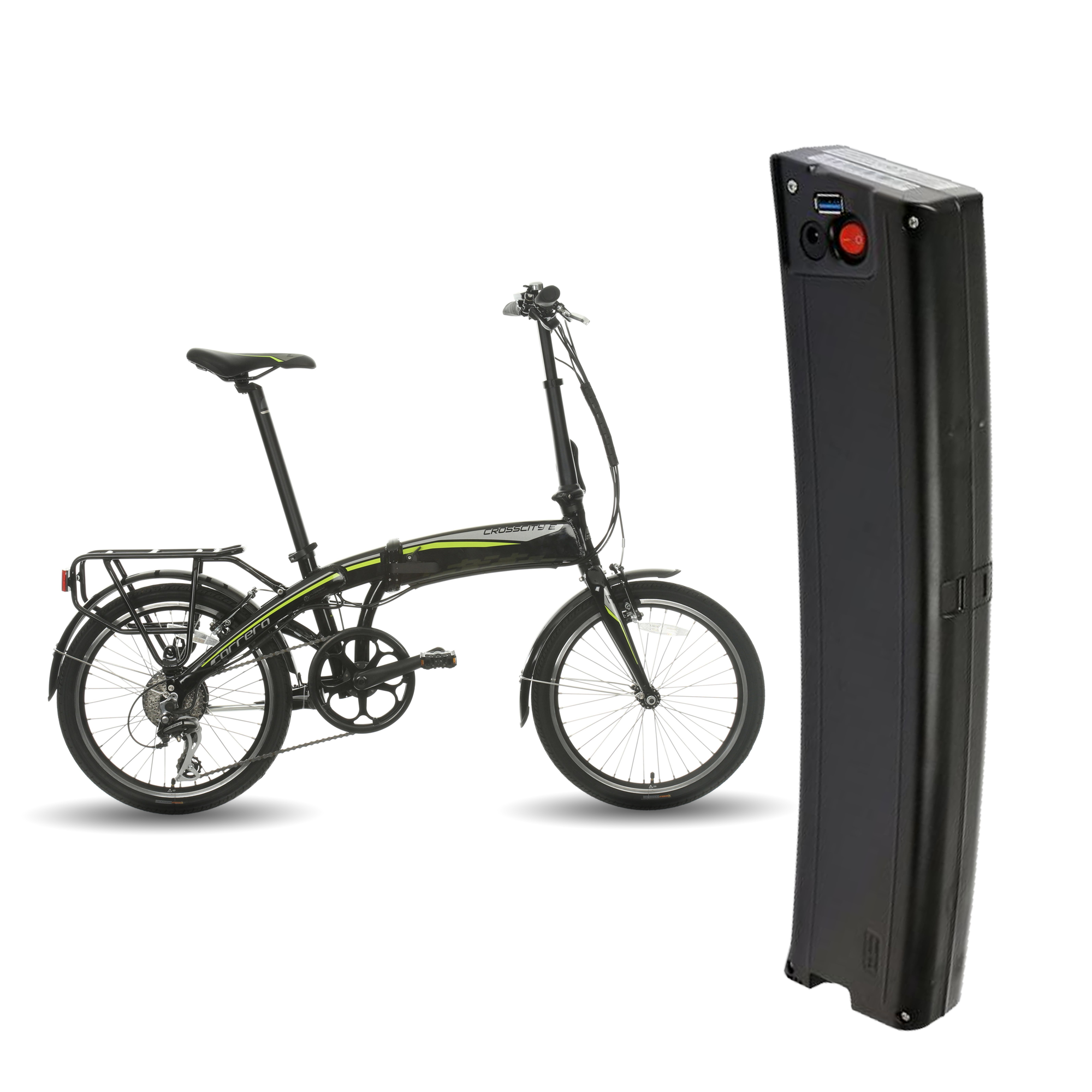 Battery Lock Spare Battery For Carrera Crossfire Ebike Carrera