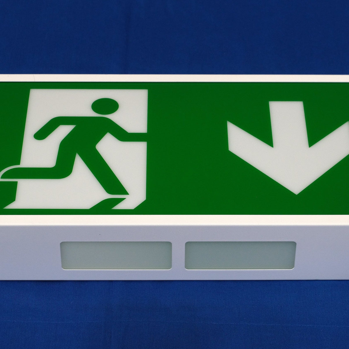 EM-B2045E - Emergency Exit Wall Mounted LED Sign(down) – The Battery ...